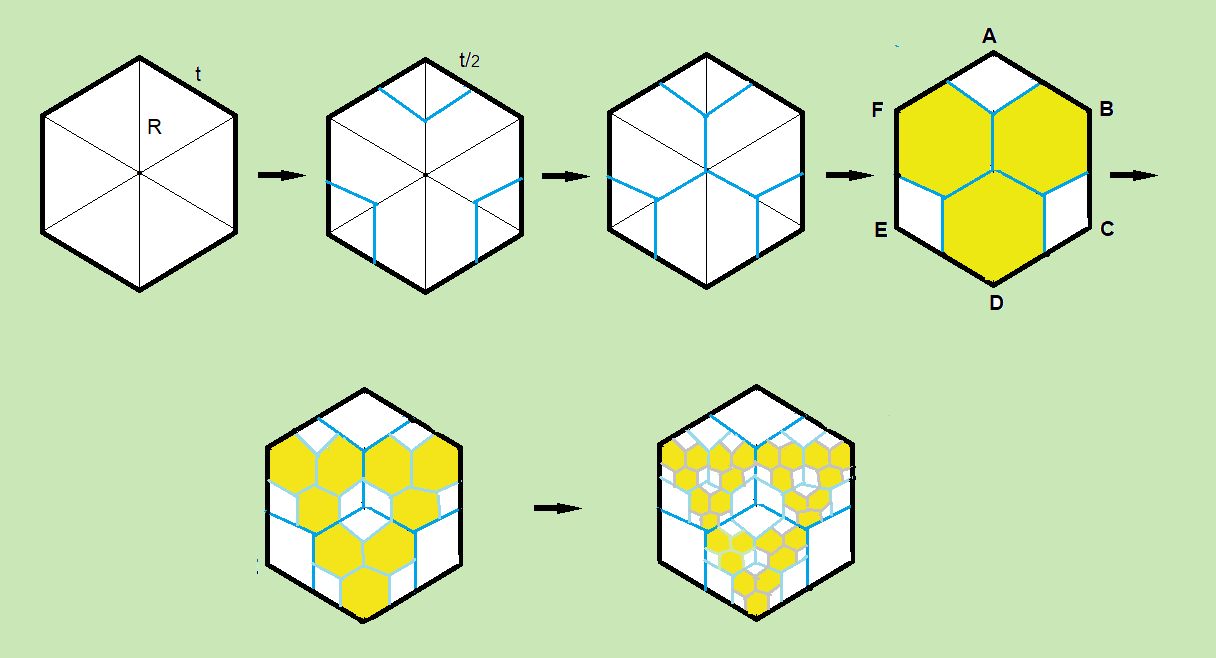 Picture of hexagon/rhobus