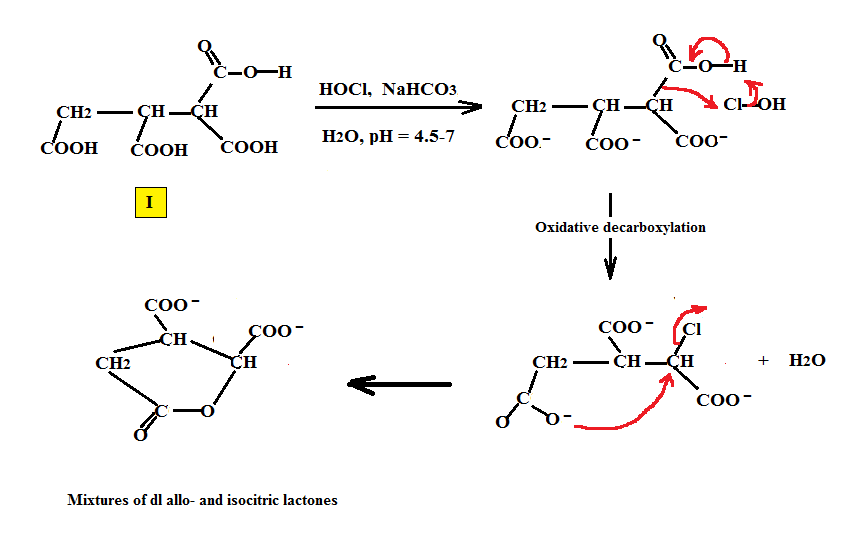 Picture of a mixtures of isocitrate/alloisocitrate