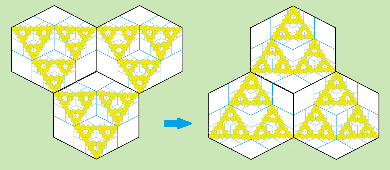 Picture of a trihexagons/rhombus